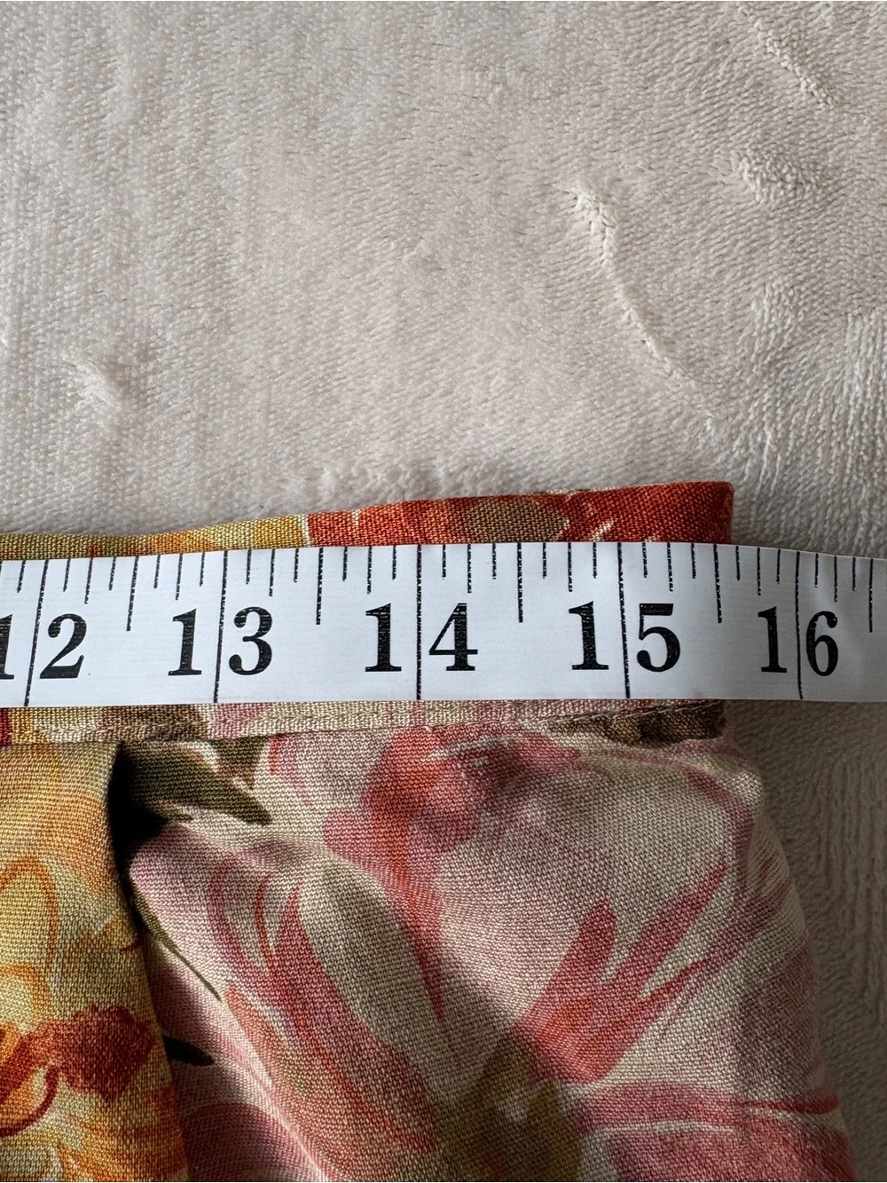Linen Blend St. Michael (Marks & Spencer) Floral Pencil Skirt Made in UK 8-10 - Picture 7 of 13